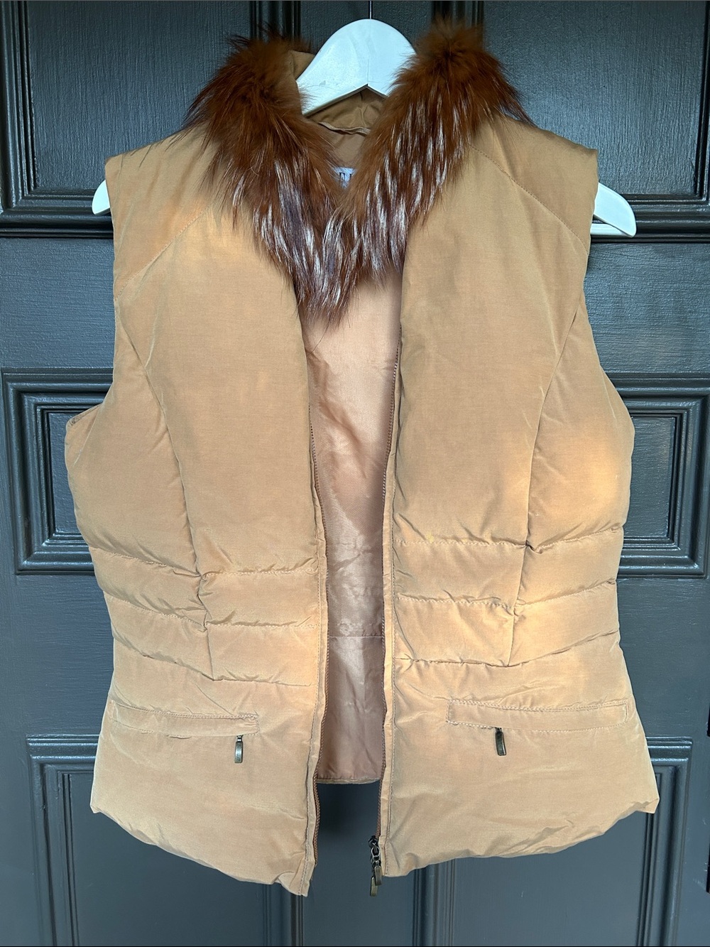 MARELLA Camel Brown Puffer Vest